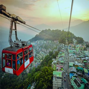sikkim beautiful ropeway image